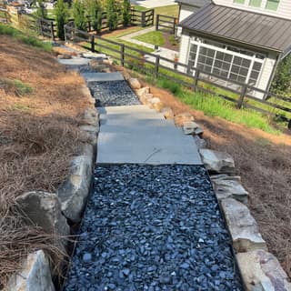 Landscaping and hardscaping project by Cat's Landscape and Hardscape LLC in Canton, GA — photo 1